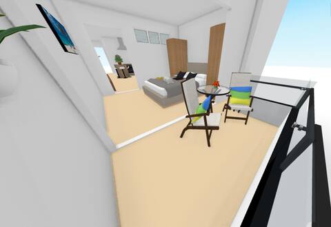 Terraza con vistas al mar Canteras de 1 habitación